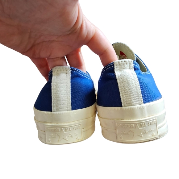 Comme des Garçons PLAY x Chuck 70 Low 'Blue Quartz' 2023 Shoes Men's Size 10 - Picture 3 of 8